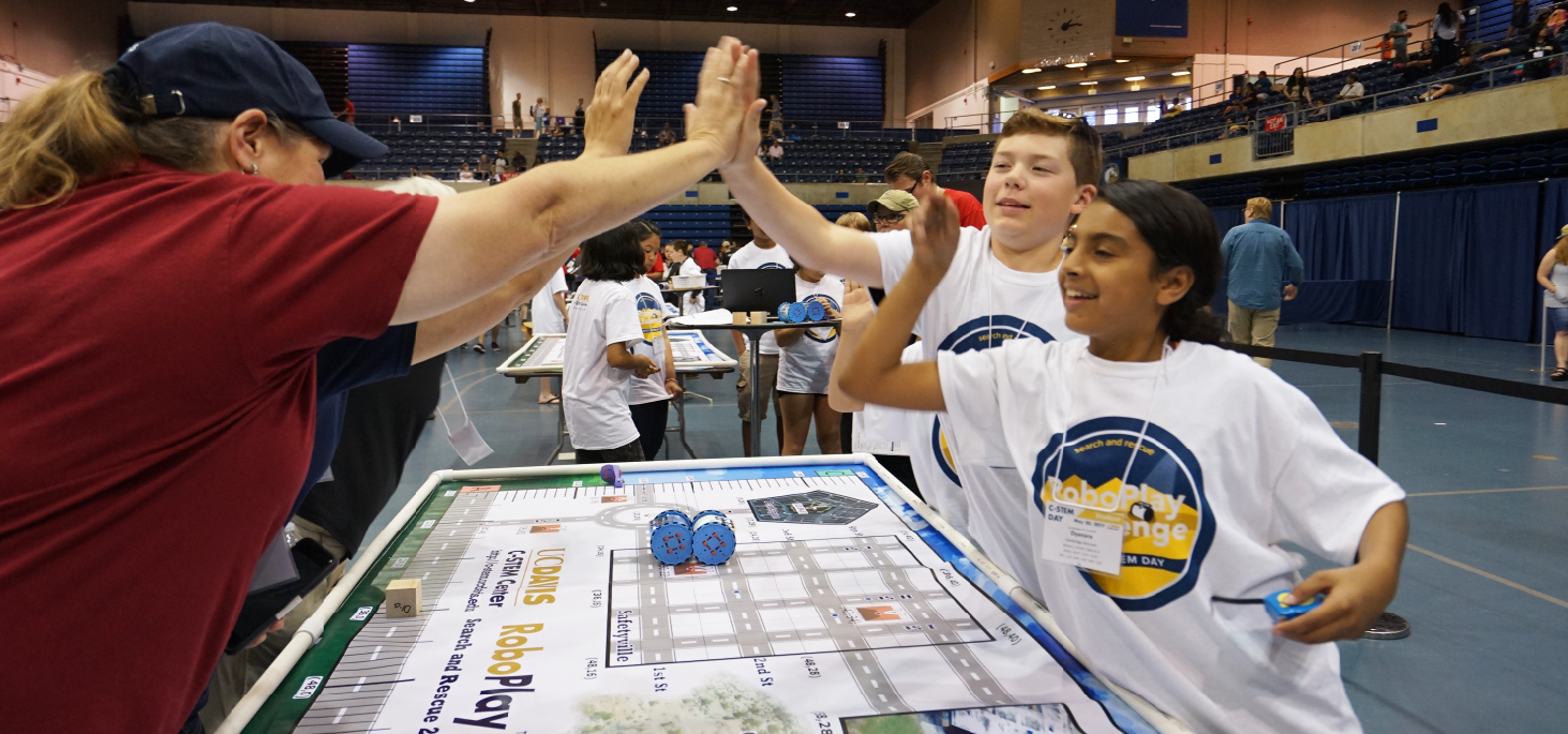 RoboPlay activity with students